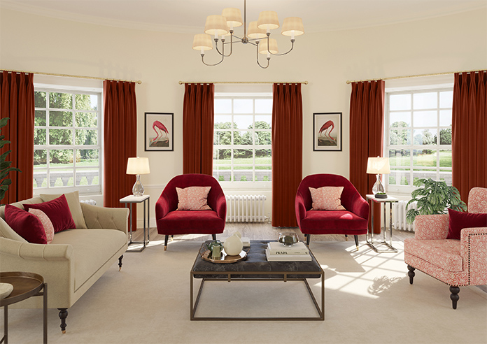 Ultra Luxe Velvet, Burnt Brick - Made to Measure Curtains - Image 14